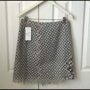 3.1 Phillips Lim textured floral patchwork skirt